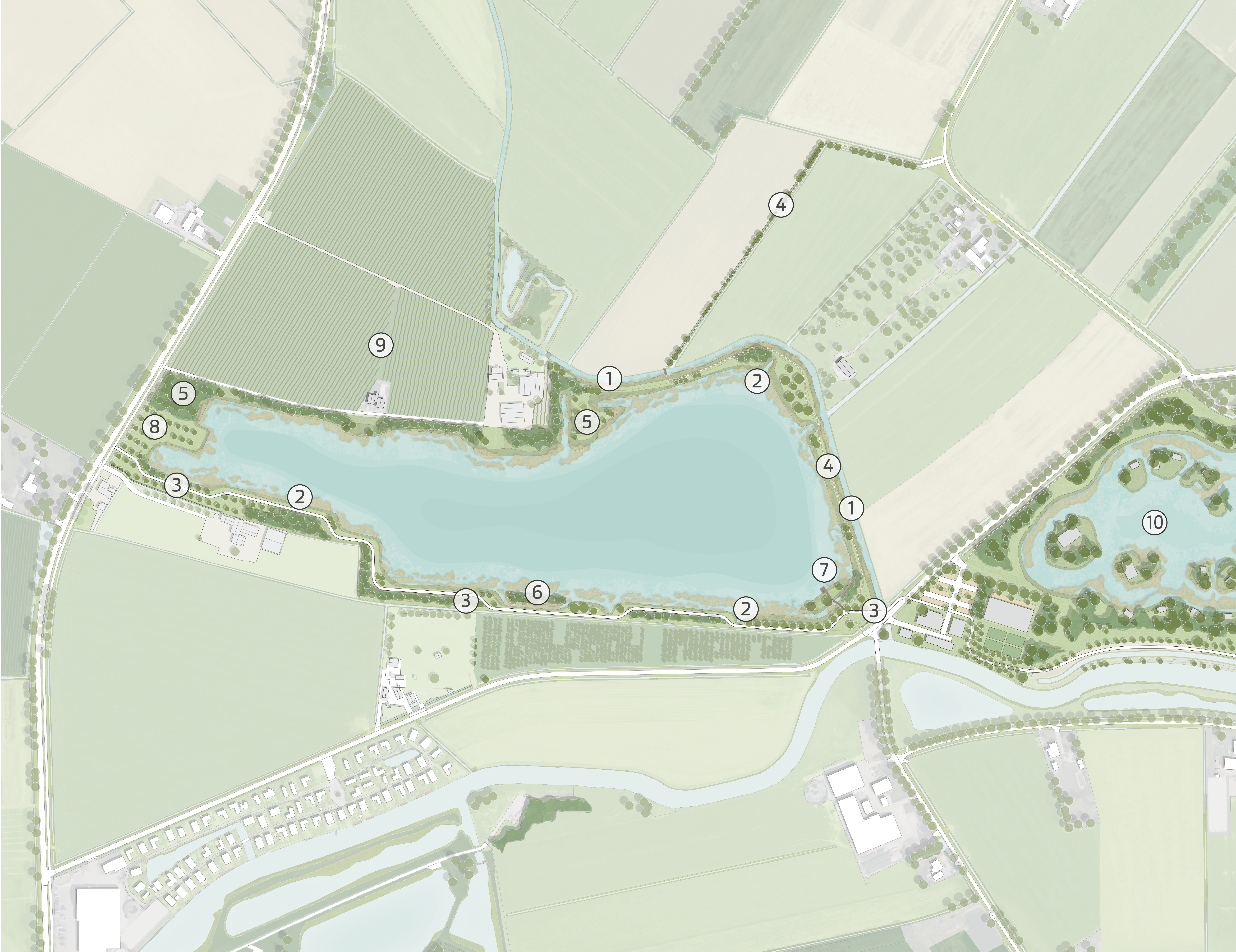 Inrichtingsplan Overbrugse Plas (Lingemeren) juni 2026